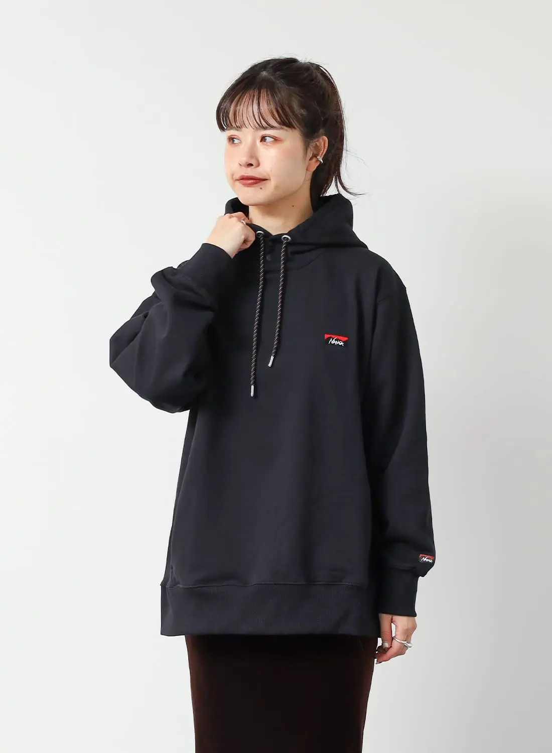 ポイントアップ】ECO HYBRID MINI BOX LOGO EMBROIDERY SWEAT HOODIE