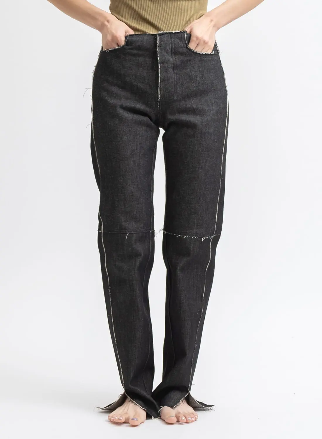 The Corleone Black line / ブラックジーンズ26未使用 The Corleone Black line / ブラックジーンズ26未使用 The Corleone