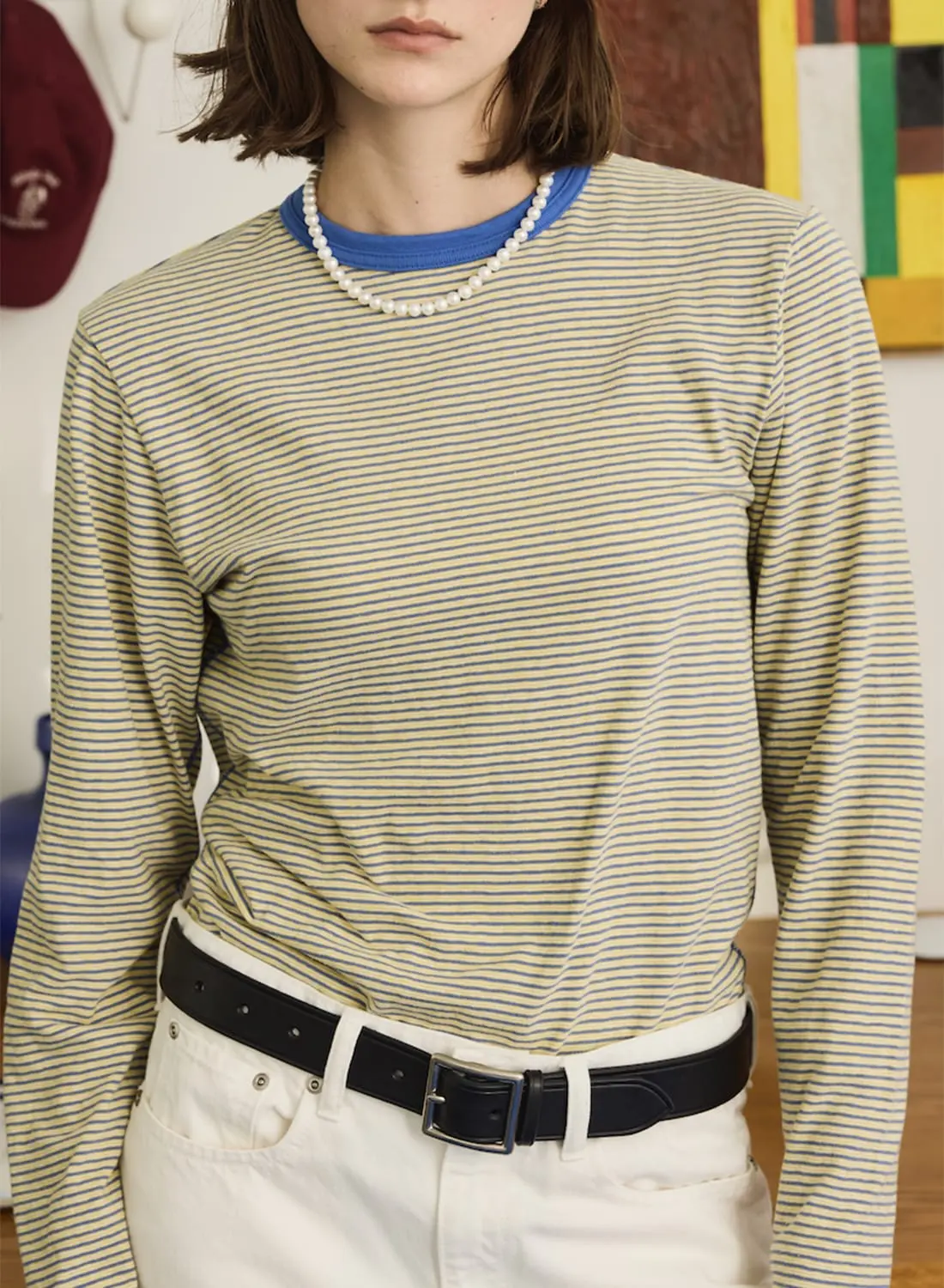 MULTI BORDER LONG TEE|【26SS先行予約】マルチボーダーロングT【26SS