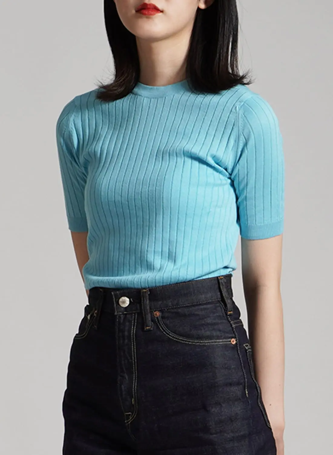 新品✨現行品 JOHN SMEDLEYシーアイランドコットン RIB KNIT JOHN SMEDLEY/30G SEA ISLAND COTTON CREW NECK RIB KNIT|30G シー