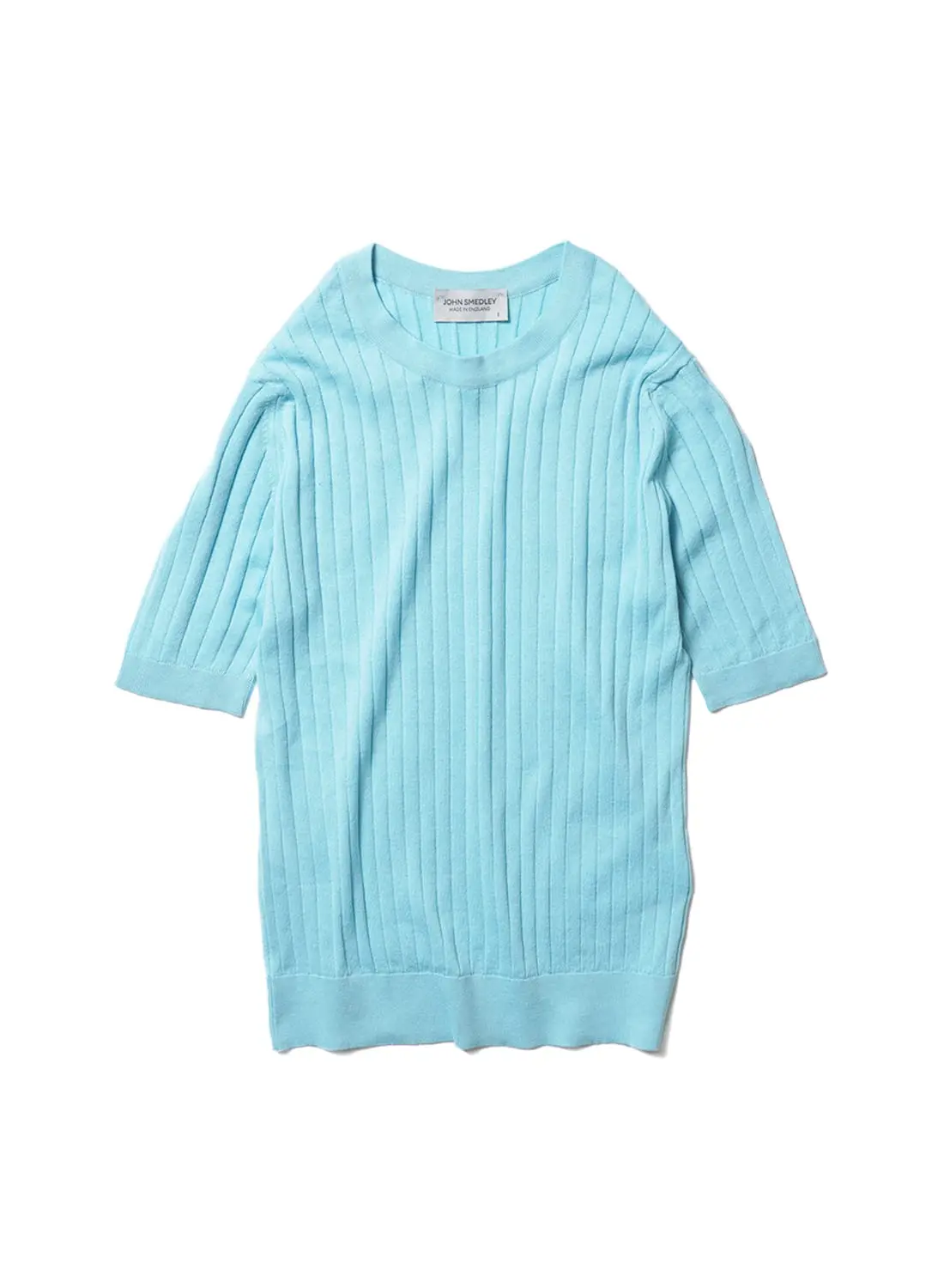 JOHN SMEDLEY/30G SEA ISLAND COTTON CREW NECK RIB KNIT|30G シー