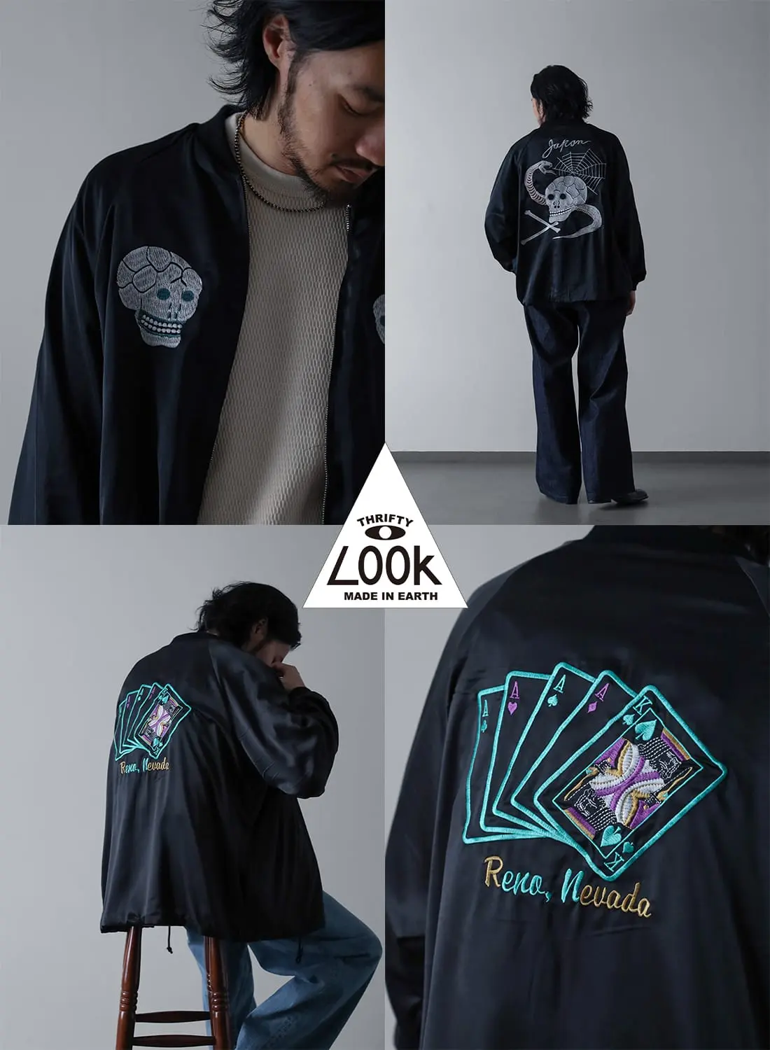 SNAKE＆SKULL SOUVENIR JACKET RAYON|スネーク＆スカル スーベニア