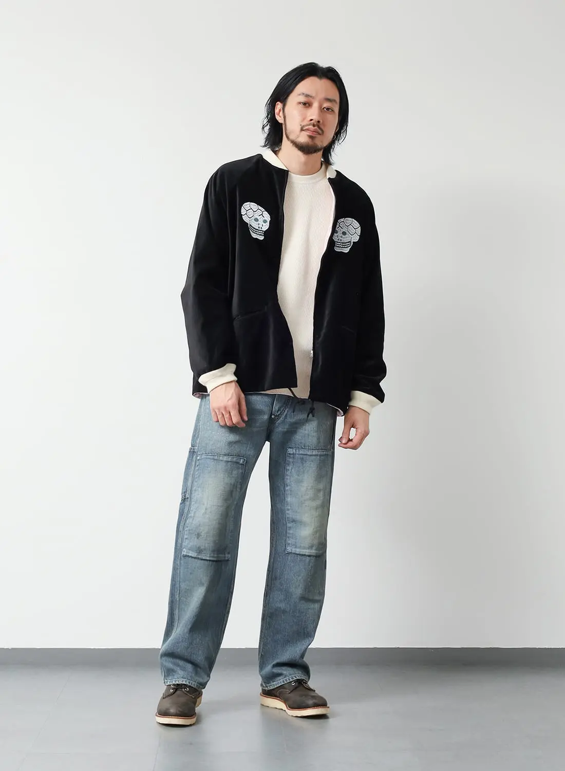 SNAKE＆SKULL SOUVENIR JACKET VELOUR|スネーク＆スカル スーベニア
