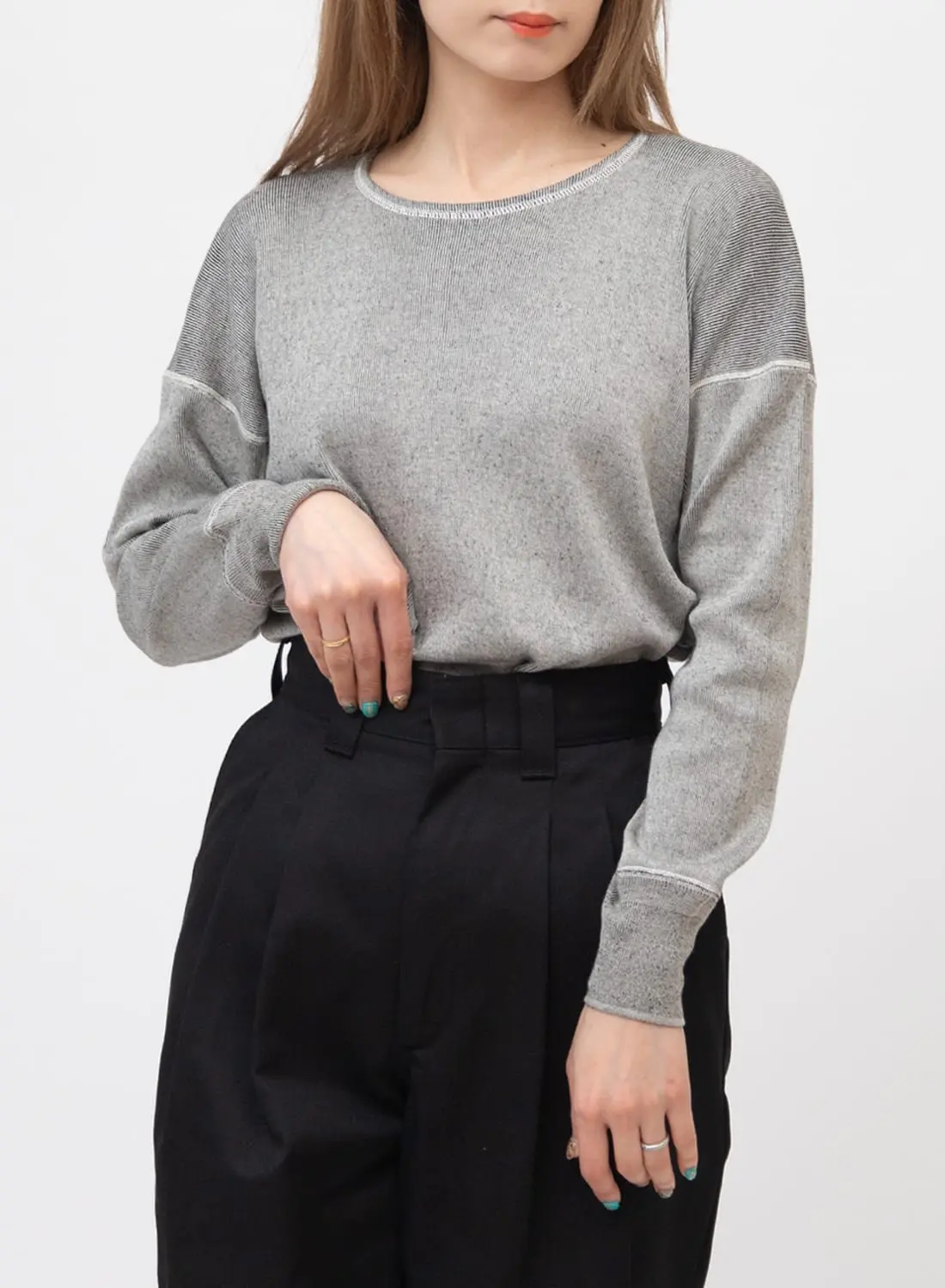 トップス Olde steader Crew Neck Longsleeve OLDE HOMESTEADER/CREW NECK LONG SLEEVE|インターニットリブ クルー