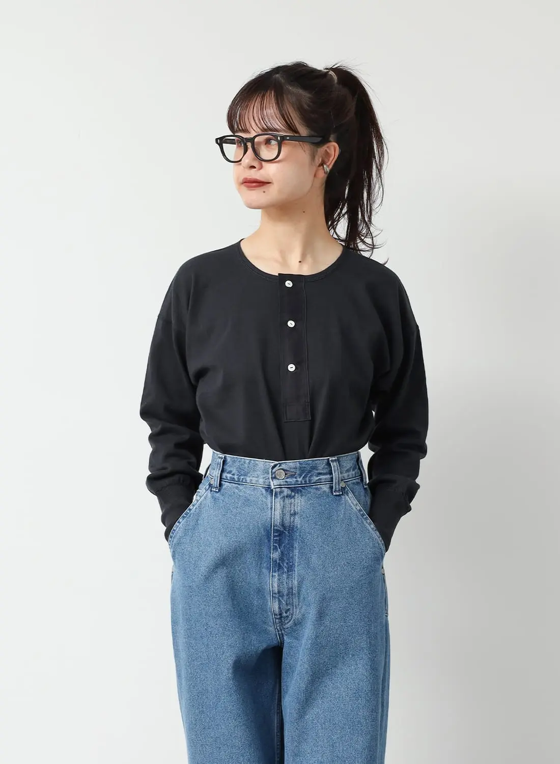 RUSTIC JERSEY HENLEY NECK LONG SLEEVE|ラスティックジャージー