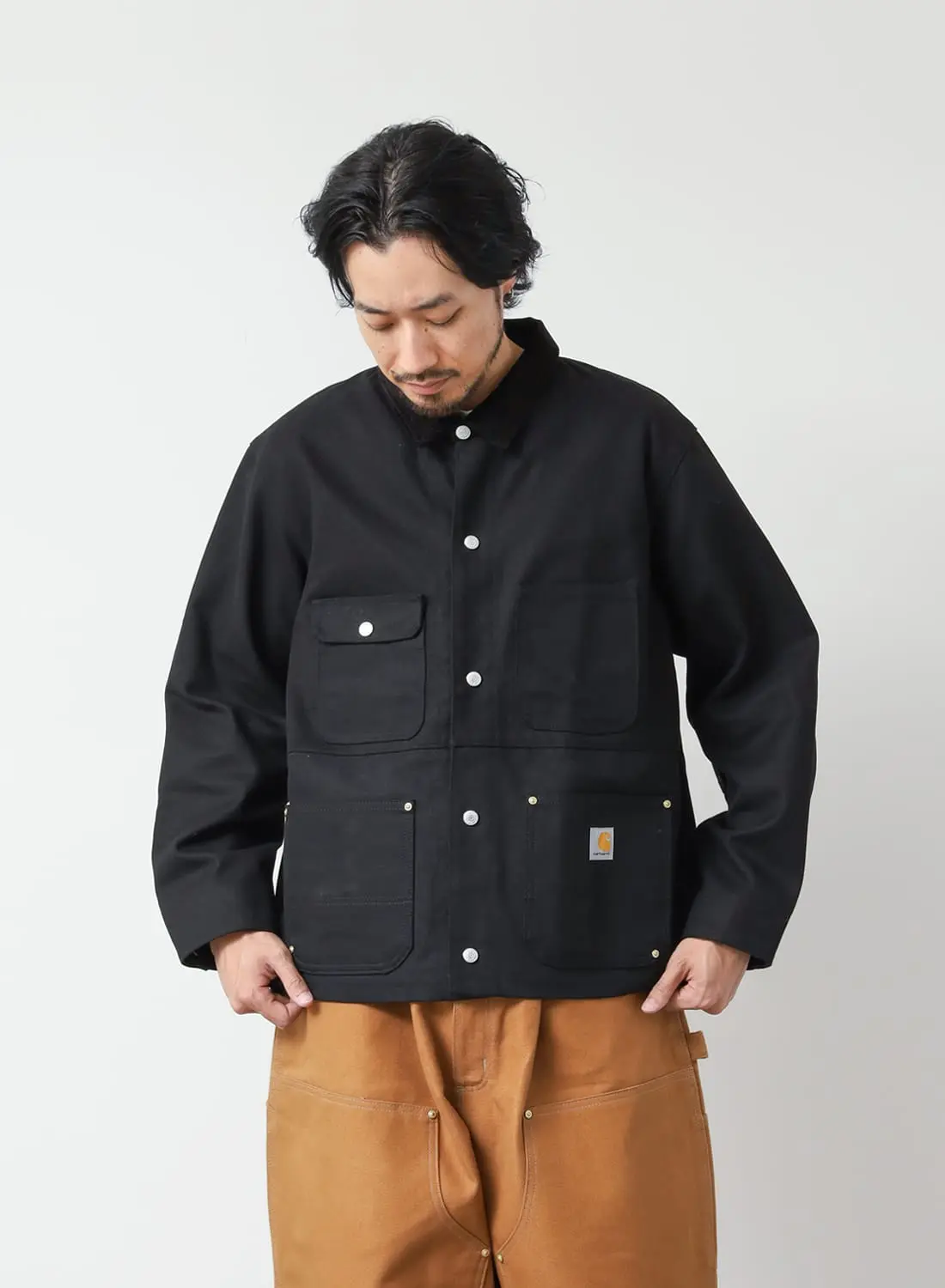 US CARHARTT DUCK FIRM COVERALL|US カーハート ダック ファーム