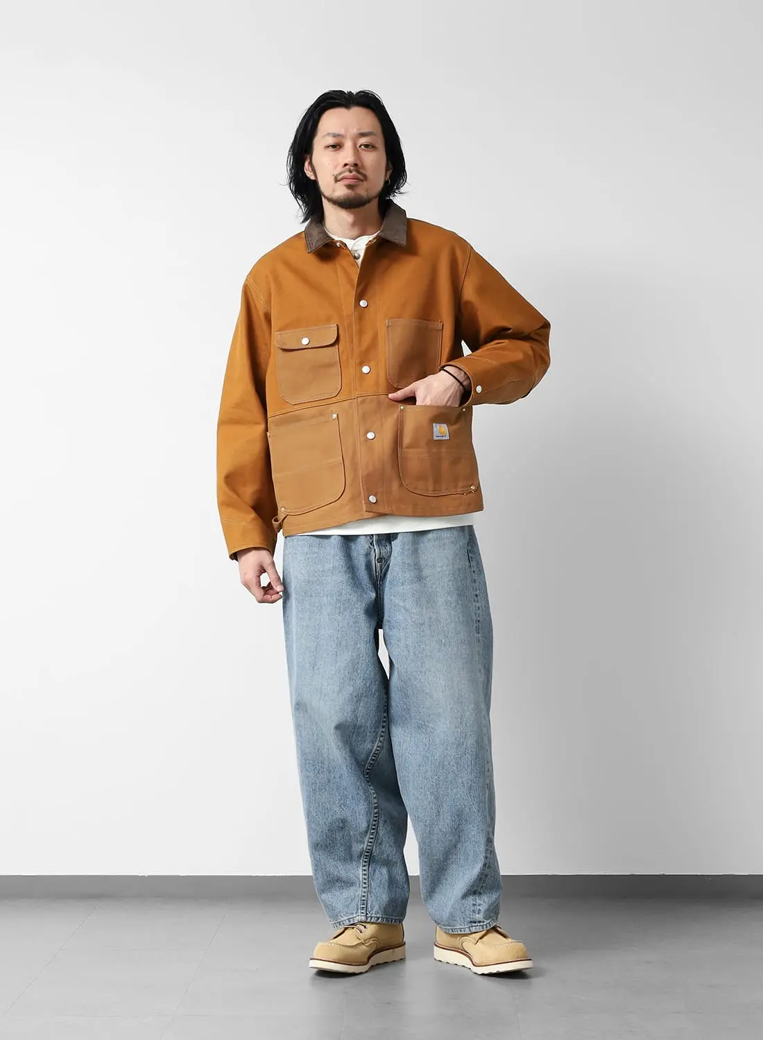 US CARHARTT DUCK FIRM COVERALL|US カーハート ダック ファーム