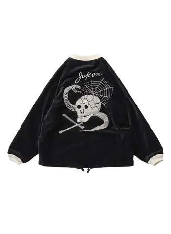 スネーク＆スカル スーベニアジャケット ベロア